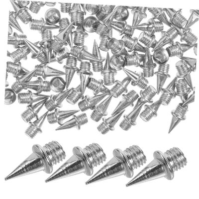 Milisten 110pcs Track Shoe Spikes for Short Running Lightweight Steel Replacement Spikes with Wrench for Improved Grip and Speed Competitions