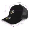 911 Dispatcher Thin Gold Line Men's and Women's Mesh Hat Baseball Hat Sandwich Hat All Seasons Baseball Cap view 2