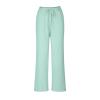 Lmdudan Women's Elastic High Waist Pants Casual Tie Front Wide Leg Loose Fit Pants Trouser 2024 Summer Pants with Pockets view 4