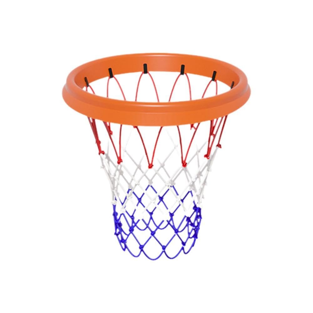 Portable Basketball Net for Outdoor,Basketball Hoop Net,Easy Install Throw-and-Attach System for Rimless Hoops Lightweight Design for Indoor/Outdoor Play(Orange)