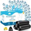Portable Toilet Bags Poo Waste Gel Set, 30 Count 10 Gal Camping Toilet bags with drawstring and 30 Pack 0.53 Oz each Pee Powder for Portable Camping Toilet fit for Traveling, Outdoor Activities view 1