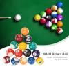 CDQL 16PCS Mini Pool Ball Set,Small Tabletop Pool Table Balls,38MM Resin Children Billiard Ball Toy, Pool Table Accesssory view 3