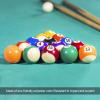 CDQL 16PCS Mini Pool Ball Set,Small Tabletop Pool Table Balls,38MM Resin Children Billiard Ball Toy, Pool Table Accesssory view 4