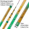 PEKJI Freshwater Fishing Rod carp Rod Carbon Table Fishing Pole Telescopic Fishing Rod Hand Pole Fishing Gear Reusable, 4.5m view 2