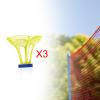 Aymzbd 3Pcs Windproof Badminton Badminton Balls Wind Resistant Outdoors Flexible Sports Training Badminton Shuttlecocks for Beaches, Yellow view 3