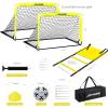 JOYAIRE Soccer Goals for Backyard Set, Portable Kids Toddler Soccer Goal 2 of 6' x 4', Soccer Net Soccer Training Equipment with Size 4 Soccer Ball, Carry Bag, Youth, Games, Sports, Outdoor Play(Y) view 2