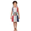 Aflyko Girls Dresses Dominican Republic Flag Summer Sleeveless Dress Casual Fit Toddler Playwear Infant Lovely Everyday Wear Themed Birthday Party Dress 3T view 2