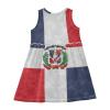 Aflyko Girls Dresses Dominican Republic Flag Summer Sleeveless Dress Casual Fit Toddler Playwear Infant Lovely Everyday Wear Themed Birthday Party Dress 3T view 4