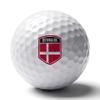 Vafogehu Golf Balls,Denmark Flag Patterns Golf Balls, Novelty Golf Gift for Men, Women 1 Piece view 1