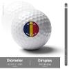 Vafogehu Golf Balls,Chad Flag Patterns Golf Balls, Novelty Golf Gift for Men, Women 1 Piece view 2