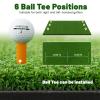 ULTIMATE Golf Hitting Mat, 5 ft x 3 ft Artificial Turf Golf Practice Mat w/ 2 Golf Rubber Tees & 2 Alignment Sticks, Portable Golf Practice Grass Mat for Indoor & Outdoor Training (25mm, 5Ft  3Ft) view 3