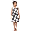 Aflyko Sleeveless Dress Winning Race Flag Summer Party Dance Sundress for Little Girl Stretchy Dresses Beach Holiday Vacation Daily Casual Fun Dress 7-8T view 2