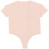 ACSUSS Mens Athletic Sport Bodysuit Round Neck Short Sleeve Buttoned Crotch Jumpsuit Rompers for Yoga Pink Large view 4