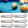 NDNCZDHC Billiard Table Pocket Rail 6PCS Billiards Table Rail Standard Snooker Table Rails 5 Hole Belts Adjustable Billiard Table Replacement Rail Accessories 12.6x3.5in view 4