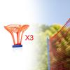 Aymzbd 3Pcs Windproof Badminton Badminton Balls Wind Resistant Outdoors Flexible Sports Training Badminton Shuttlecocks for Beaches, Orange view 2