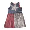 Aflyko Girls Dresses Texas Flag Wooden Summer Sleeveless Dress Casual Fit Toddler Playwear Infant Lovely Everyday Wear Themed Birthday Party Dress 3T view 3