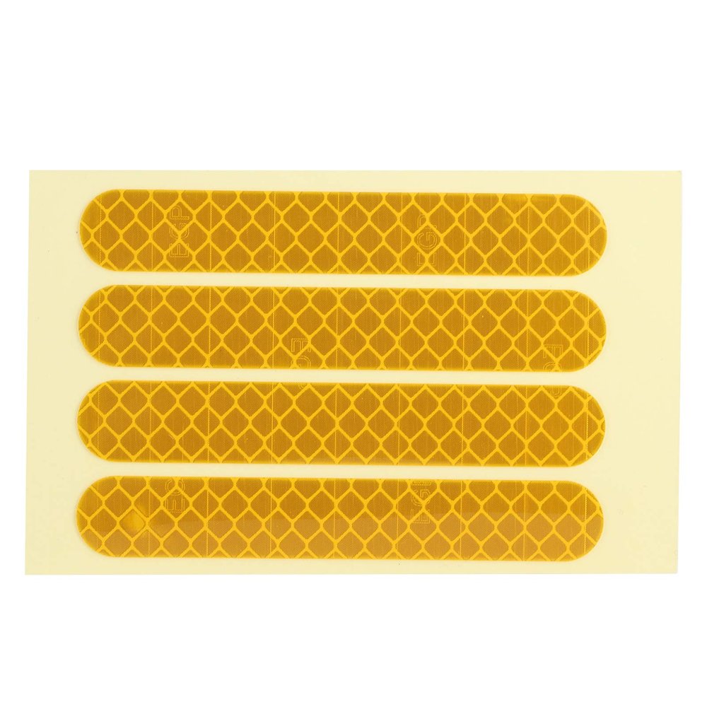 Pilipane Scooter Increases Reflective Strips, Self Adhesive Night Reflective Stickers, Front Rear Wheel Reflective Sticker Fit for G30 Electric Scooter (Yellow)