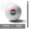 Vafogehu Golf Balls,Hungary Flag Patterns Golf Balls, Novelty Golf Gift for Men, Women 1 Piece view 2