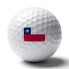 Vafogehu Golf Balls,Chilean Flag Patterns Golf Balls, Novelty Golf Gift for Men, Women 1 Piece view 1