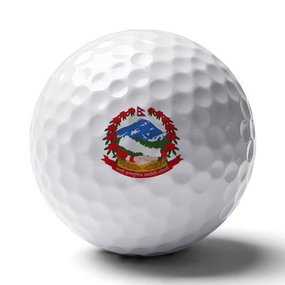 Vafogehu Golf Balls,Nepal Flag Patterns Golf Balls, Novelty Golf Gift for Men, Women 1 Piece
