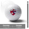 Vafogehu Golf Balls,Nepal Flag Patterns Golf Balls, Novelty Golf Gift for Men, Women 1 Piece view 2