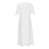 maisdgop Dresses for Women 2024 Trendy Eyelet Boho Beach Dress Loose V Neck Button A-Line Dresses Loose Sundress with Pocket view 4