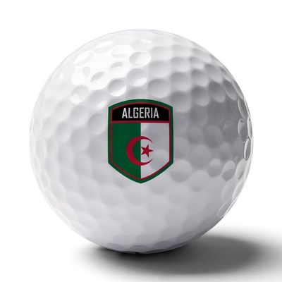 Vafogehu Golf Balls,Algeria Flag Patterns Golf Balls, Novelty Golf Gift for Men, Women 1 Piece