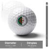 Vafogehu Golf Balls,Algeria Flag Patterns Golf Balls, Novelty Golf Gift for Men, Women 1 Piece view 2