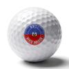 Vafogehu Golf Balls,Haiti Flag Patterns Golf Balls, Novelty Golf Gift for Men, Women 1 Piece view 1
