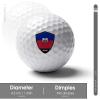 Vafogehu Golf Balls,Haiti Flag Patterns Golf Balls, Novelty Golf Gift for Men, Women 1 Piece view 2