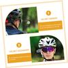 1pc Cycling Mirror Rear View Lens Helmet Lightweight Widened for Cyclists view 4