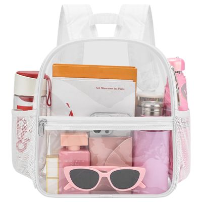 Oraben Clear Backpack for Stadium Events Stadium Backpack Waterproof 12x6x12 Clear Bag for Adult Concert Sport Work