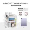 Oraben Clear Backpack for Stadium Events Stadium Backpack Waterproof 12x6x12 Clear Bag for Adult Concert Sport Work view 3