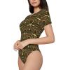 Augenstern Ankh-Egyptian-Symbol Women's Short-Sleeve Round Neck One-Piece Swimsuit Small Black view 3
