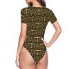 Augenstern Ankh-Egyptian-Symbol Women's Short-Sleeve Round Neck One-Piece Swimsuit Small Black view 4