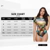 Augenstern Colorful-Easter-Eggs Women's Short-Sleeve Round Neck One-Piece Swimsuit Medium view 2