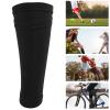 1 Pair Soccer Shin Guard Socks, Football Shin Guard Socks Sleeves, Double Layer Shin Pad Sleeves for Football Training Black, Child Calf Protective Gear Soccer Equipment (Teen/M) view 4