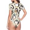 Augenstern Kawaii-Emperor-Penguin Women's Short-Sleeve Round Neck One-Piece Swimsuit Xx-Large Black view 4