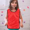 BESTYASH 6PCS Football Vest Breathable Pinnies Scrimmage Vest Training Waistcoat Clothes Soccer Training Equipment for Kids Red view 2