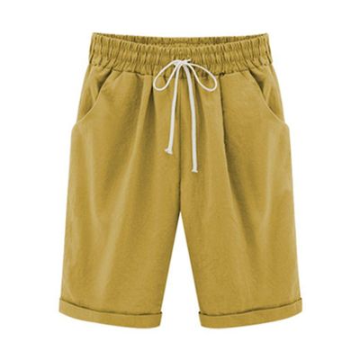 LRMQS Bermuda Shorts for Women Trendy Summer 2026 Beach Drawstring Knee Length Shorts Loose Fit Resort Wear Fashion Clothes