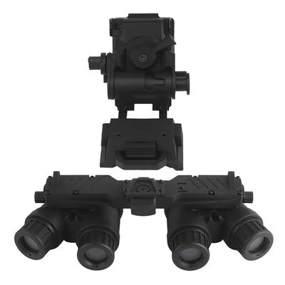 Jeekootoop Tactical Airsoft Hunting Dummy Night Vision Goggles with Helmet Mount for PVS15/PVS18/GPNVG18, No Function Binoculars Night Vision Cosplay Prop (Black)