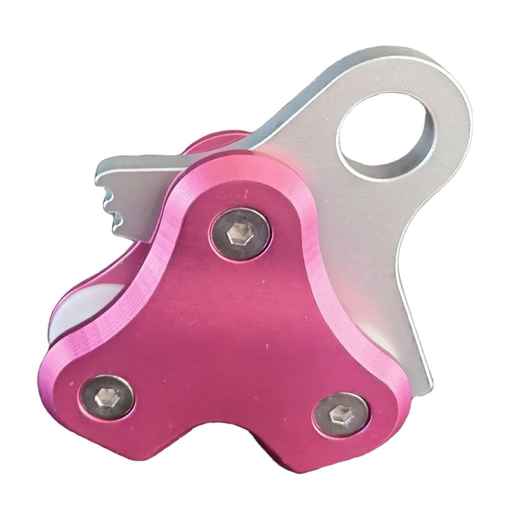 kowaku Scuba Diving Pulley Diving Accessories, Buoy High Load Universal Aluminum Alloy Portable Smooth Free Diving High Efficiency, Pink