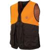 Beretta Men's Command Pro Durable Water-Resistant Front-Load Capable Upland Hunting Vest with Game Bag & Front Cargo Pockets, Brown Bark & Orange, XX-Large view 1