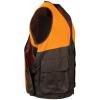 Beretta Men's Command Pro Durable Water-Resistant Front-Load Capable Upland Hunting Vest with Game Bag & Front Cargo Pockets, Brown Bark & Orange, XX-Large view 4