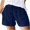 LRMQS Shorts for Women Trendy 2026 Casual Summer Drawstring Shorts with Pockets Beach Loose Elastic Waist Vacation Clothes view 1