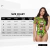 Augenstern Santa-Claus-Merry-Christmas Women's Short-Sleeve Round Neck One-Piece Swimsuit Small Black view 2