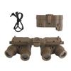 Jeekootoop Tactical Airsoft Hunting Dummy Night Vision Goggles with Helmet Mount for PVS15/PVS18/GPNVG18, No Function Binoculars Night Vision Cosplay Prop (Tan) view 3