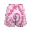 CSQDFBHD Pink Tie Dye Women Loose Shorts Cool Summer Short Hawaiian Shorts with Pocket view 2