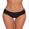 Aokivvy Bikini Bottoms for Women, Black Bathing Suit Bottoms,Low Waisted Full Coverage Swimsuit Bottoms Swim Briefs(Black,L) view 2
