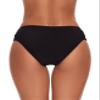 Aokivvy Bikini Bottoms for Women, Black Bathing Suit Bottoms,Low Waisted Full Coverage Swimsuit Bottoms Swim Briefs(Black,L) view 3
